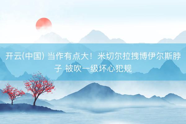 开云(中国) 当作有点大！米切尔拉拽博伊尔斯脖子 被吹一级坏心犯规