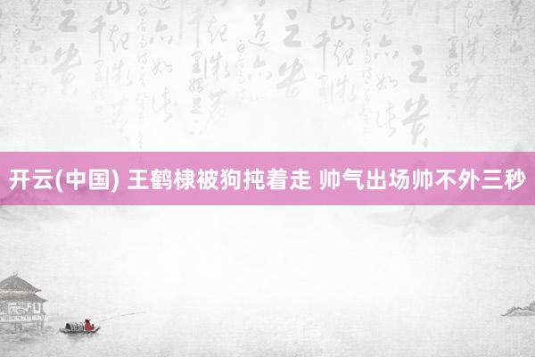 开云(中国) 王鹤棣被狗扽着走 帅气出场帅不外三秒